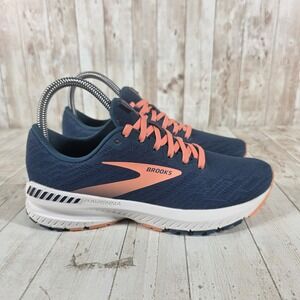 Brooks Ravenna 11 Womens Running Shoes Navy Coral Stability Sneakers 1203181B480